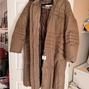 Brown (Toffee) Puffer Women's Coat